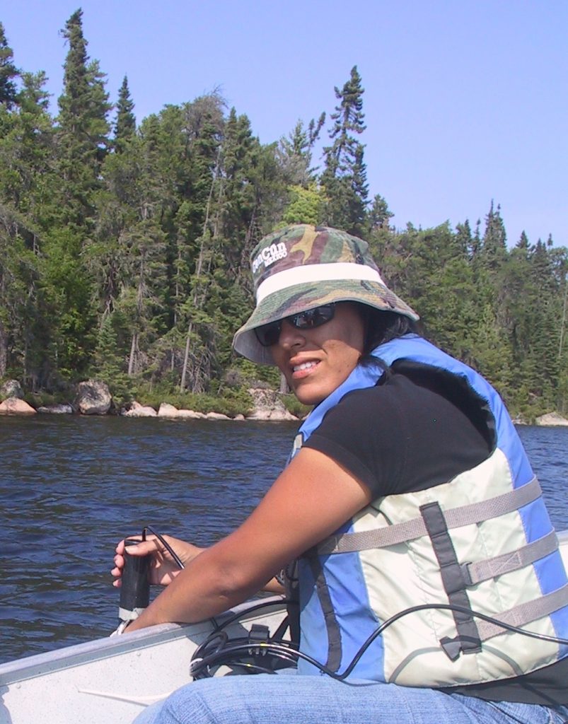 woman sampling water quality