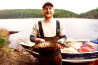 Person holding a fish