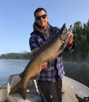 man holding a fish